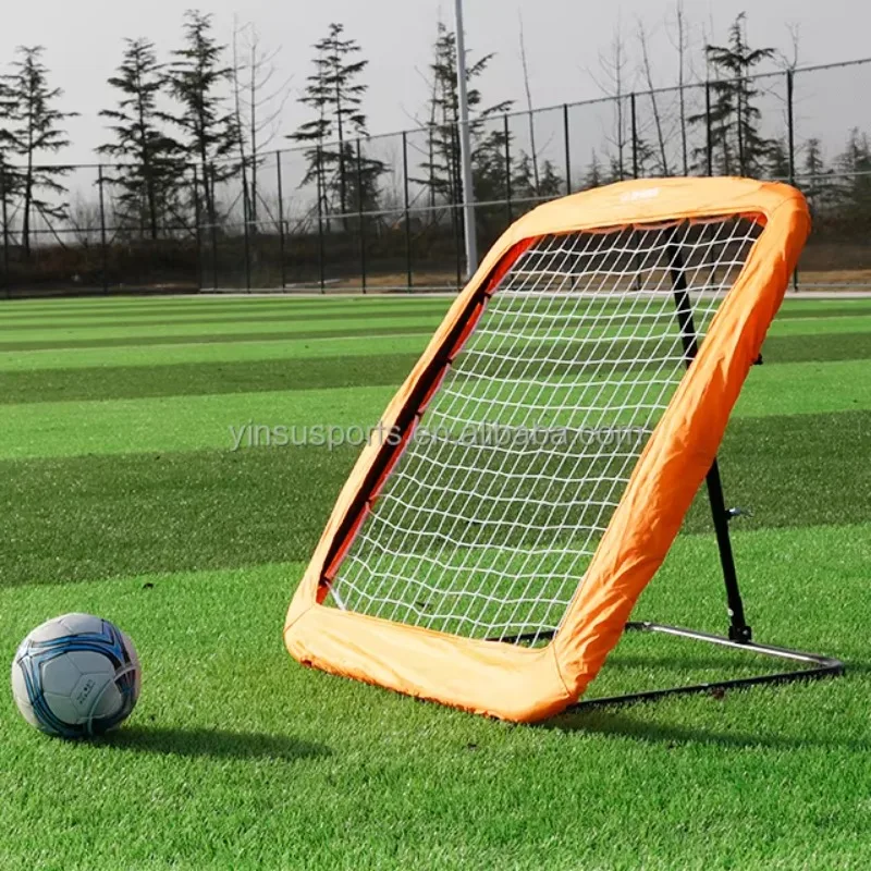 

Soccer Training Equipment Foldable Metallic Conduit 70x75cm Outdoor Passing Practice Goal Target Football Rebounder Net