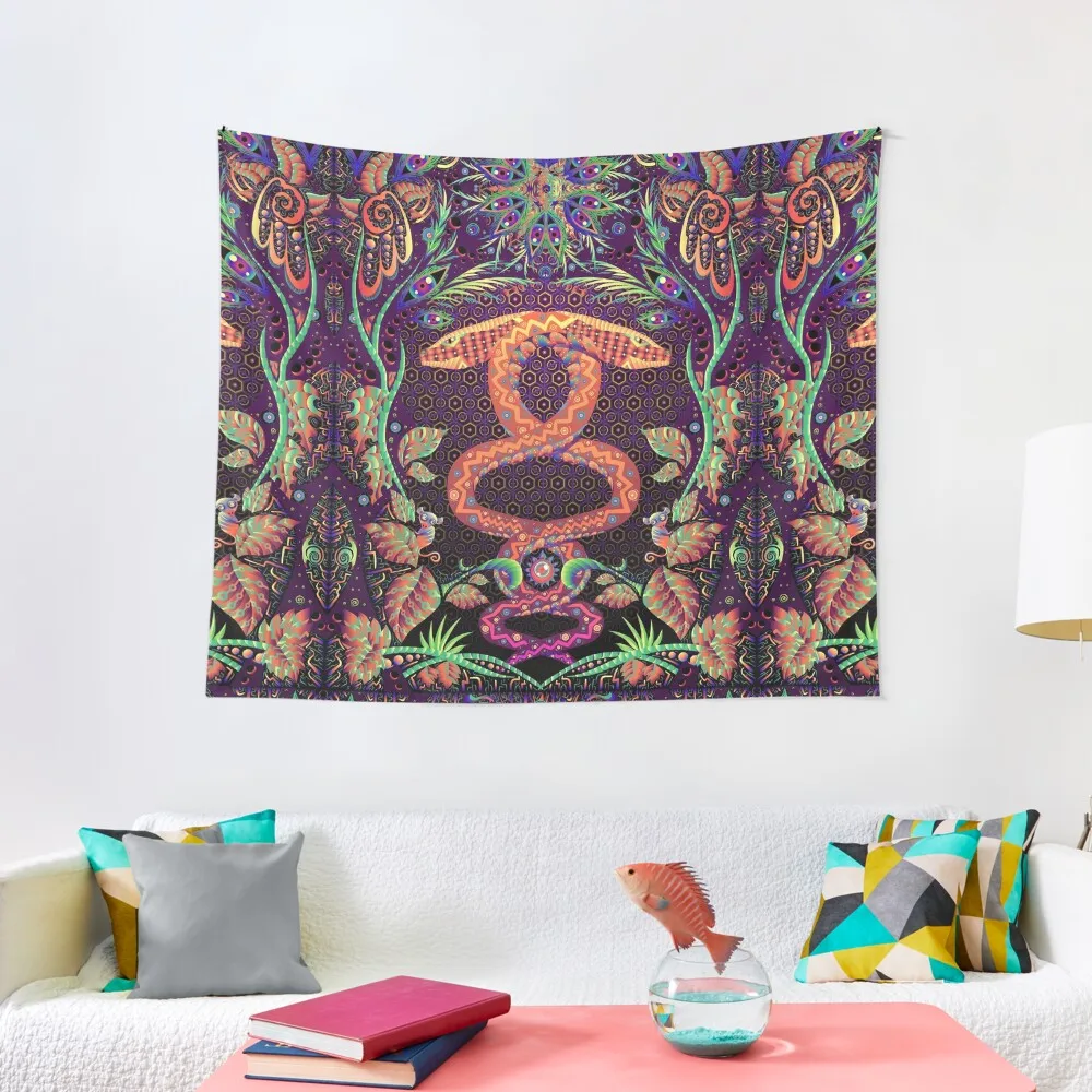 

Psychedelic Ayahuasca snake spirit Tapestry Wall Hanging Carpet Wall Decoration For Rooms Room Aesthetic Decor Tapestry