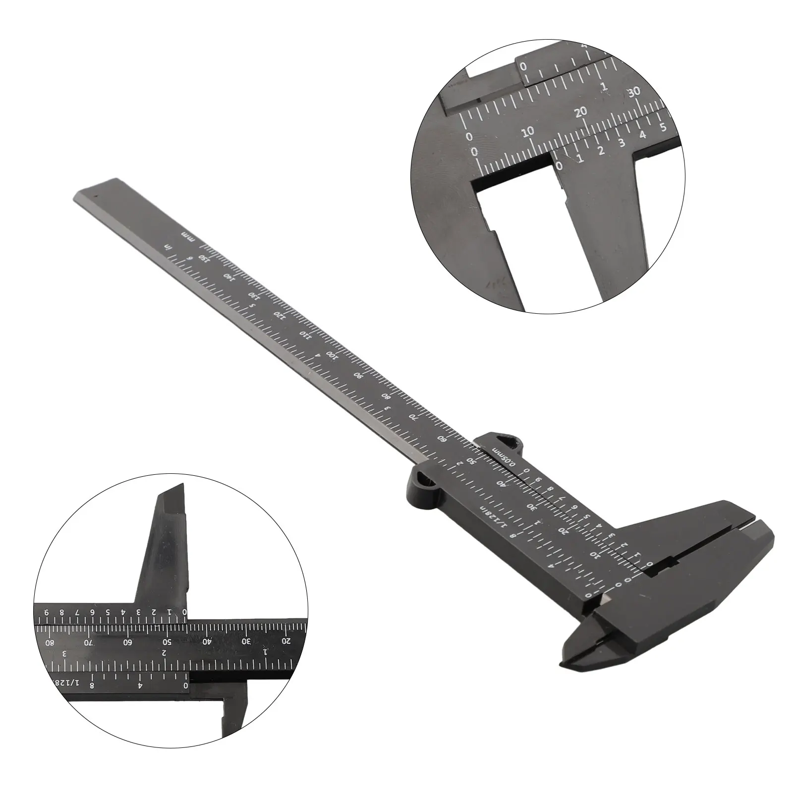 1PCS Vernier Calipers Double Rule Scale 0-150mm DIY Tool Vernier Calipers Plastic Depth Height Measure Tool Manual Measuring ﻿