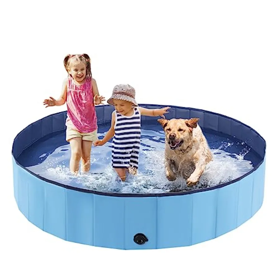 

Складной бассейн для собак, портативная ванна для домашних животных и детский бассейн, складная ванна для щенков, маленьких, средних и крупных собак