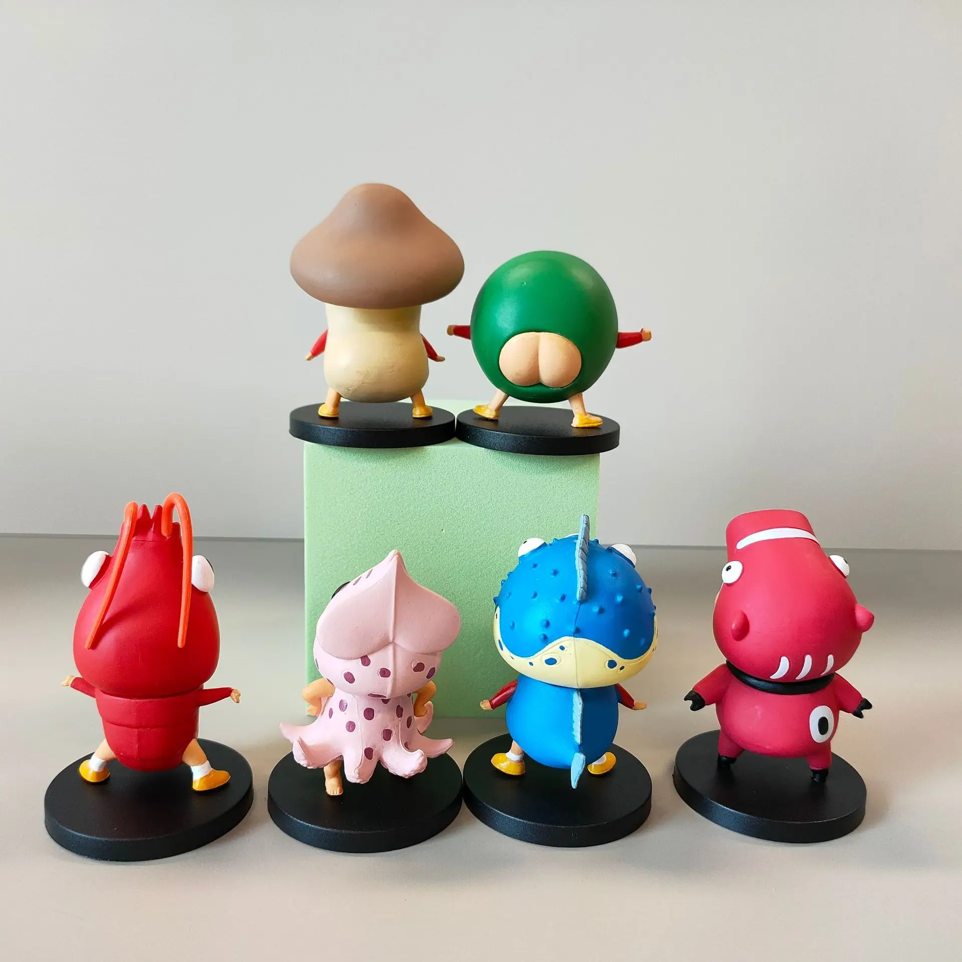 6 PCS Crayon Shin Chan Series Anime Figurine Doll Set Super Cute Toy Gift