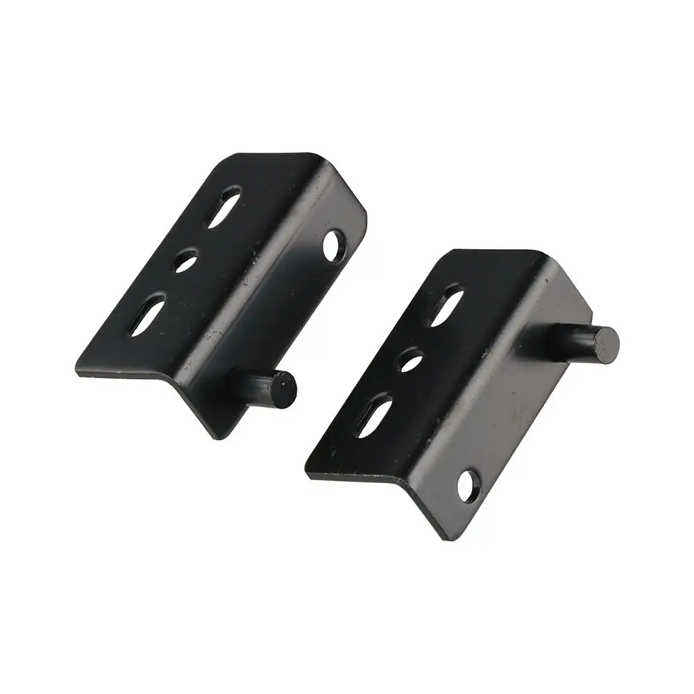 

2pcs Multifunction Pivot Hinges Stainless Steel Black/Silver Upper Lower Hinge Clips Heavy Duty With Bushing Furniture Hinge