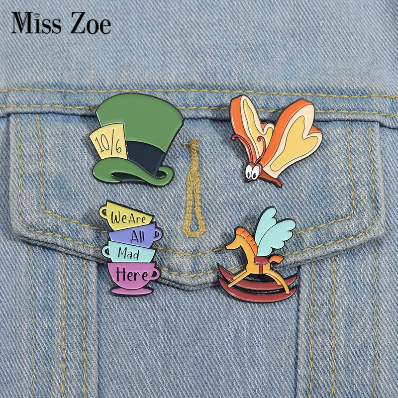 Брошь в форме животного из цинкового сплава от Miss Zoe. Модная металлическая булавка унисекс