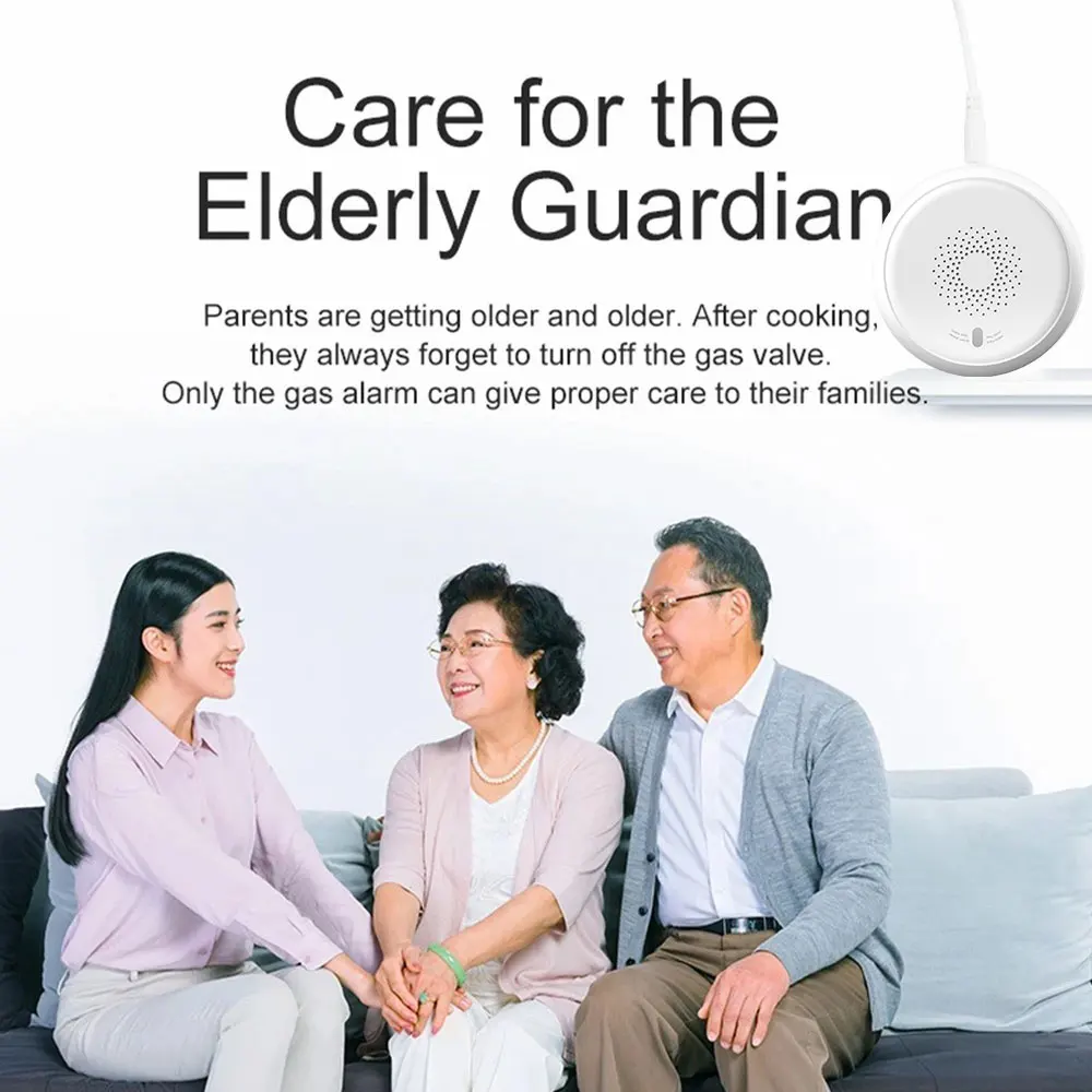 Zemismart Zigbee مستشعر كشف الغاز الذكي لخط الأنابيب نظام إنذار أمان الغاز الطبيعي كاشف تسرب الغاز العمل مع Tuya