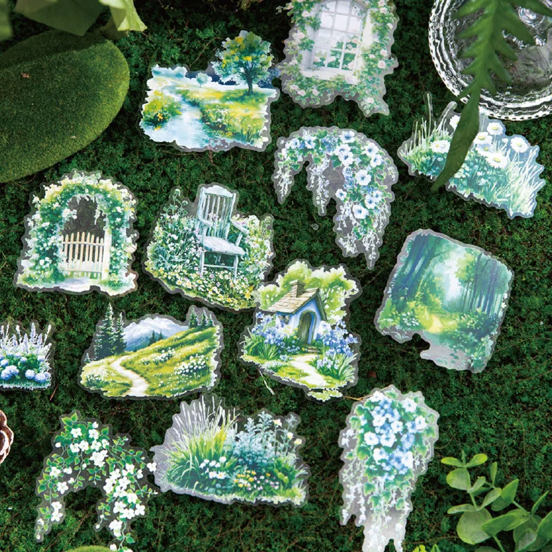 

Mr Paper,160pcs/bag spreading greenery series sticker pack DIY handbook book decoration stickers stickers kawaii