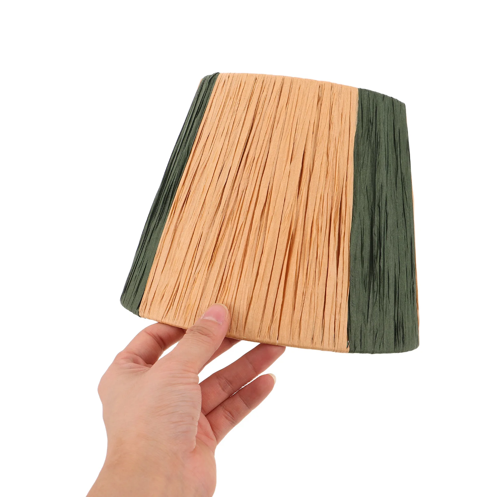 

Modern Handmade Woven Lamp Shade for Bedroom Living Room Ceiling Light Fixture Natural Fiber Light Diffuser Cover