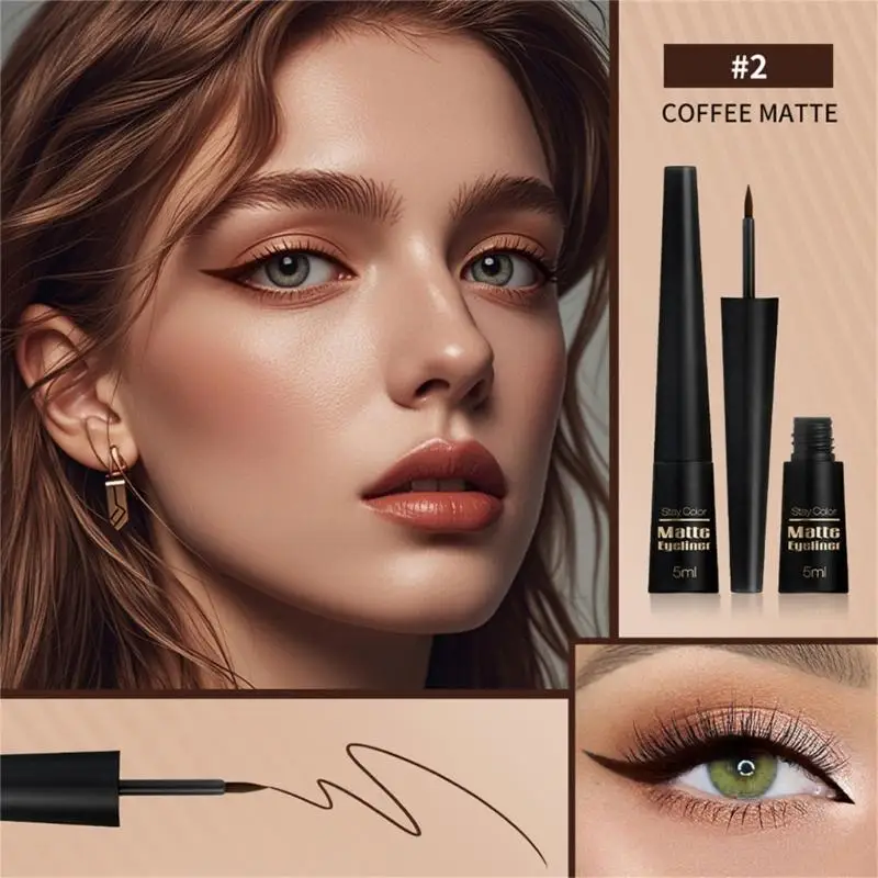 液体アイライナーのアイメイクアップスーパーウォータープルーフ長持ちするアイライナーの着用しやすいアイメイク化物ツールアイライナーペンT4MB