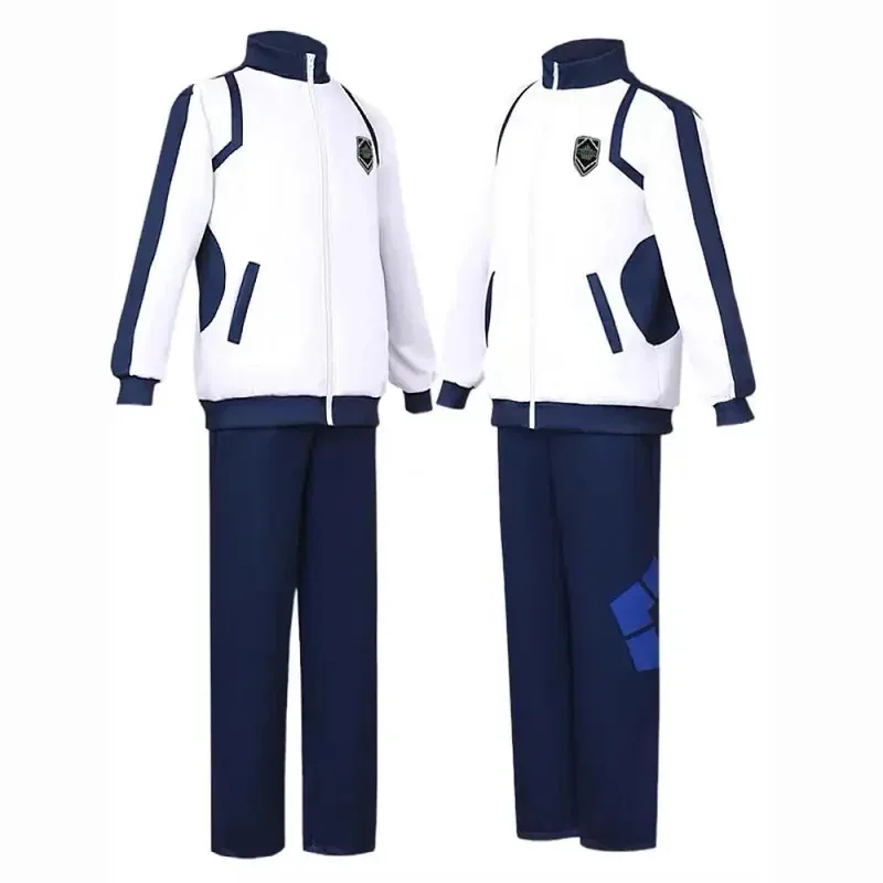 Disfraz de Cosplay de Blue Lock Reo Nagi Bachira Isagi Chigiri, ropa deportiva con cremallera, chándal, sudadera, chaqueta con capucha, ropa de Carnaval