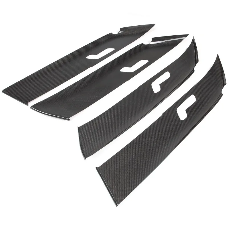Car Inner Door Panel Cover Trim For Land Rover Range Rover Vogue Sports 2023-2026 Real Carbon Fiber Interior Car Accessories
