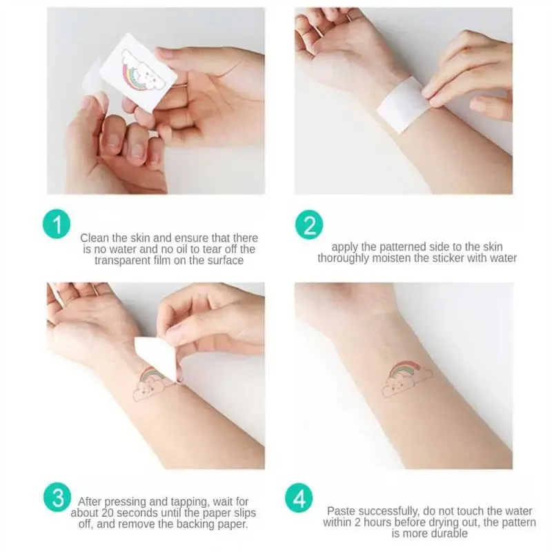 Tattoo Stickers Women And Mens Fashion Stickers Water Proofing Vivid Colors Easy To Clean Semi Permanent Tattoo Stickers