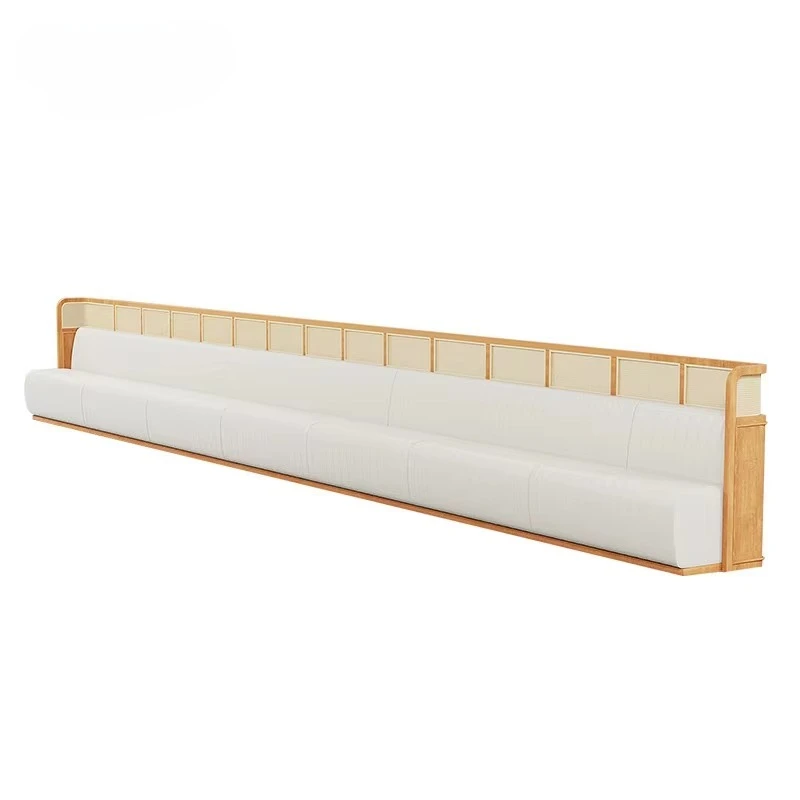 ZSectional Sofa C Shape Booth Seating Restaurant Wood Leather Half Circle Circular Round Restaurant Booth SeatingZ