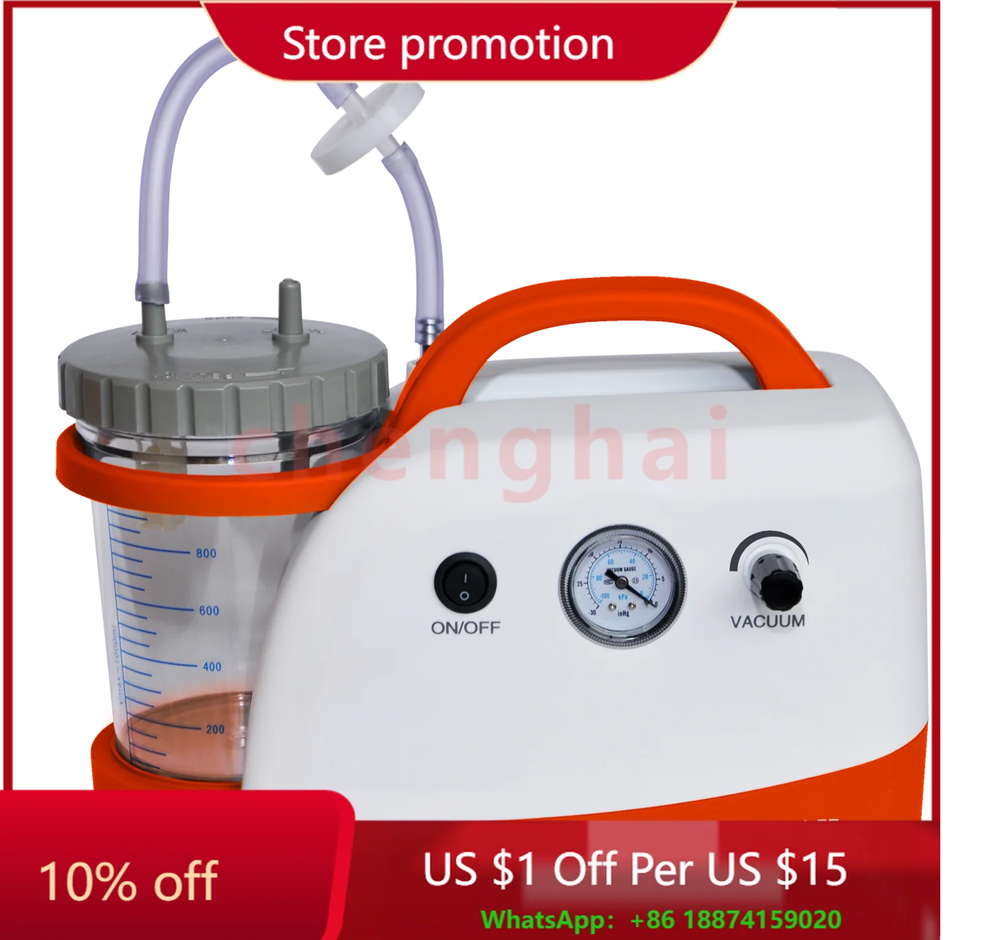 

High Performance Portable Electric Vacuum Suction Pump for Emergency & Clinics Apparatuses