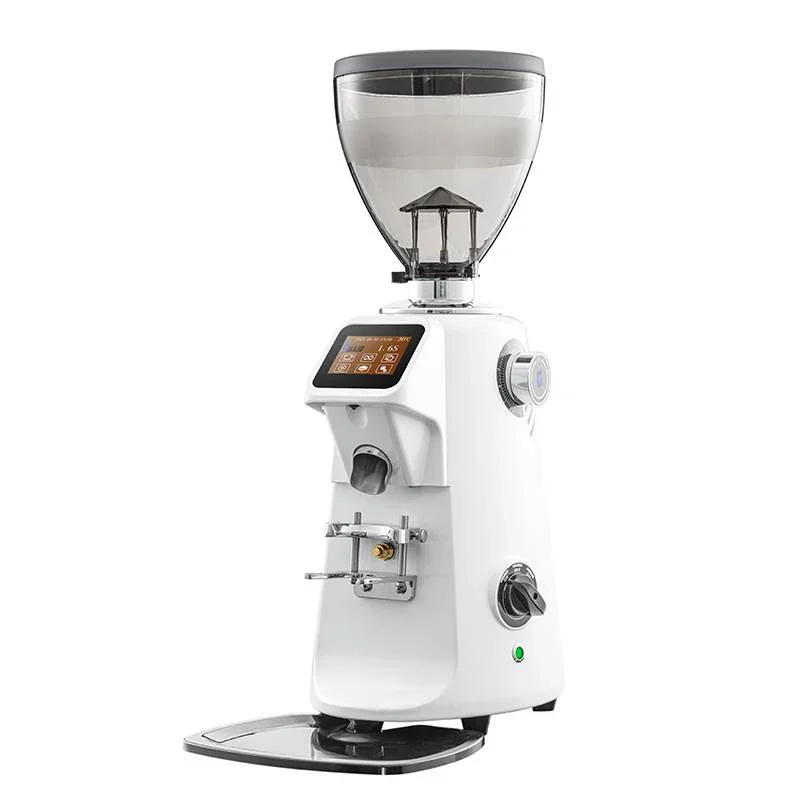 

Flat Burr 74mm Commercial Electric Coffee Grinder LED Touch Screen Bean Mill Grinder Speed Adjustable