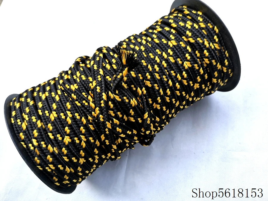 200-500cm black and yellow wide sword binding rope Rope For Japanese Katana sword wakizashi tanto