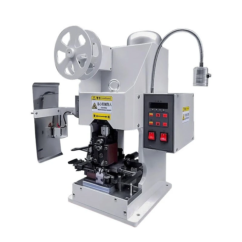 Semi-automatic horizontal feeding continuous stripping with terminal machine sheath multi-core wire stripping and end machine
