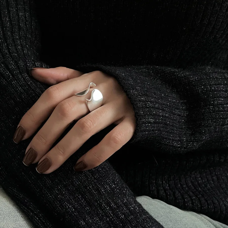 Women's Adjustable Geometric Surfaces Fashion Ring