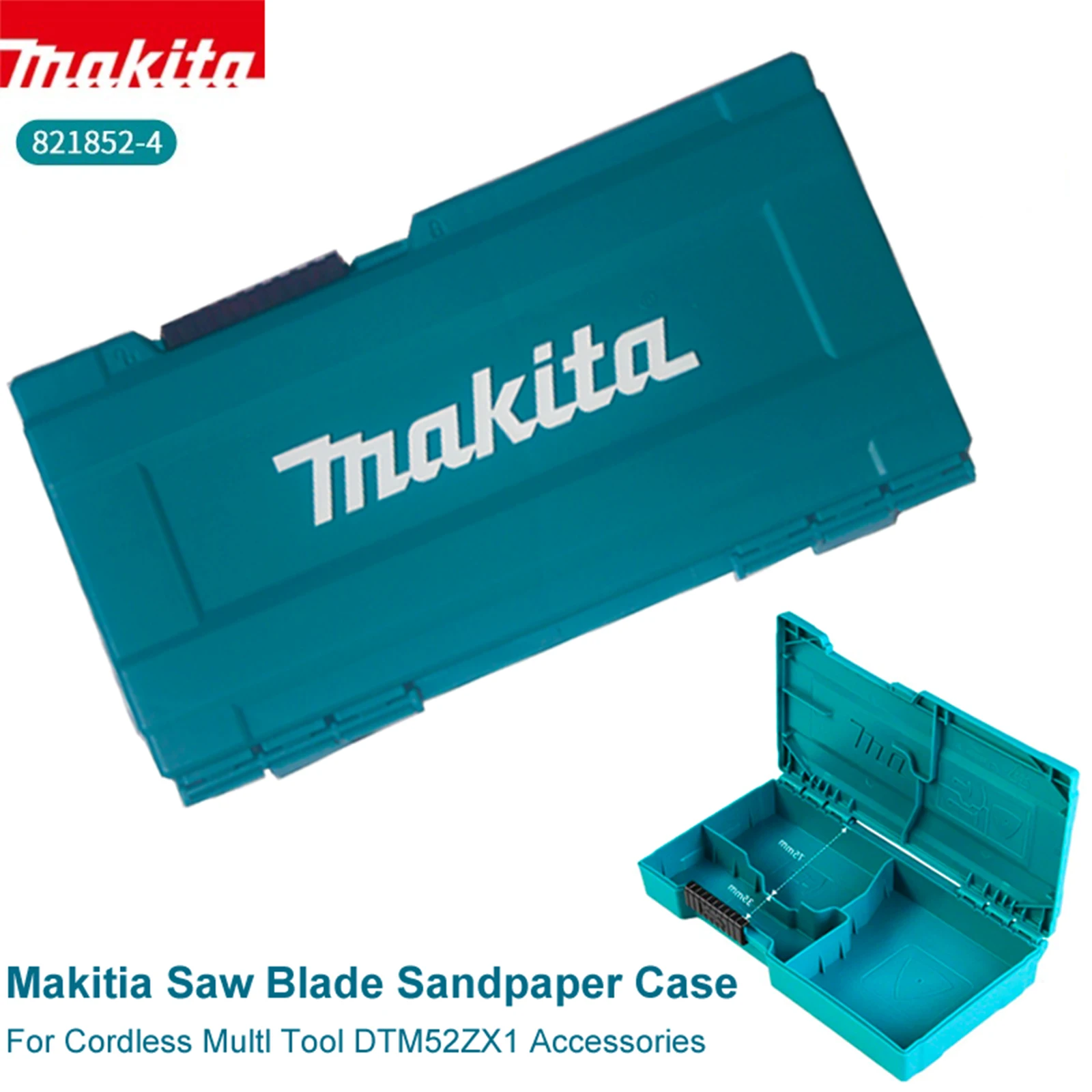 

Японская коробка для сверл Makitia, чехол для наждачной бумаги для беспроводного инструмента Multl DTM52ZX1, коробка для аксессуаров, чемодан для инструментов, ящик для хранения