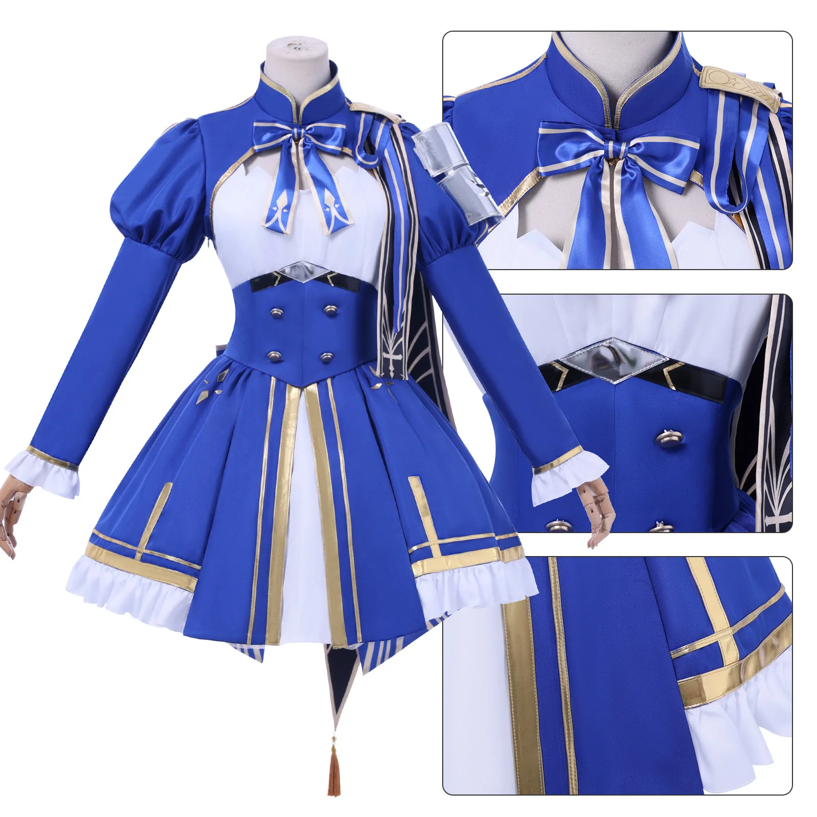 

1-Pc Uniform Anime Cosplay Set - for Comic Con, Festivals, Theme Parties, Stage Performances & Carnivals,Honkai Star Rail Saber