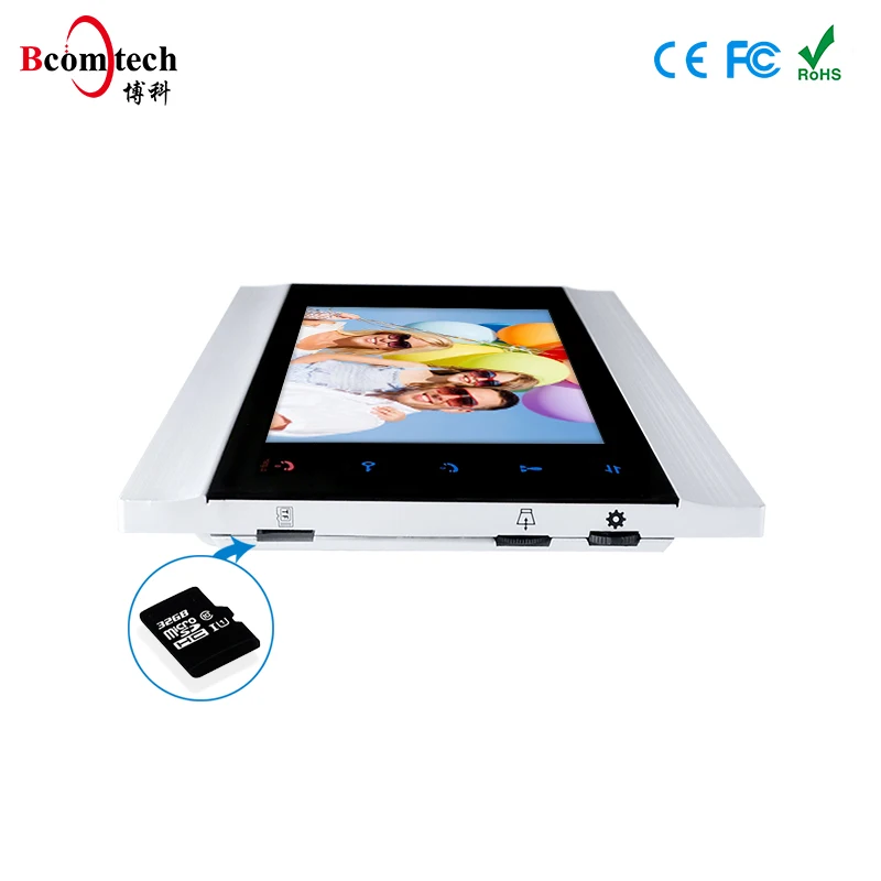 2 Wire 7inch Monitor Video Intercom System with Motion Detection
