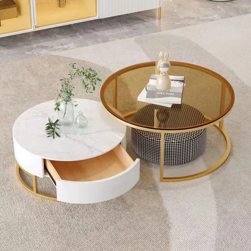 

sofa c Shaped Folding Small Tea Nordic Round Wooden Modern Coffee Tables for Living Room Apartment Bed Side Table Wood Home