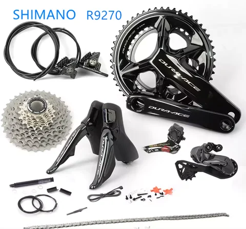 SHIMANO Di2 Dura Ace R9270 grupo desviador 2x12S juego de grupo de bicicleta de carretera electrónica ST BR R9250 FD RD R9200 casete de bielas