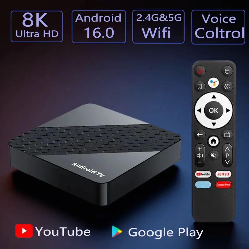 

ТВ-приставка Android 16.0 Global X10 Rockchip RK3518 4K с двухдиапазонным Wi-Fi 6 (2.4G/5G) и BT5.4, медиаплеер 8K, очень быстрая, оригинальная.
