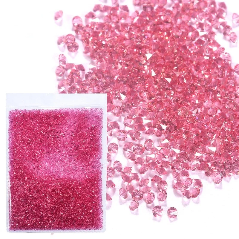 7000 ピース/パックネイルアートポイントバック最小ガラスラインストーン 1.1-1.3 ミリメートルマイクロダイヤモンドマニキュア Diy クラフトミニラインストーン卸売