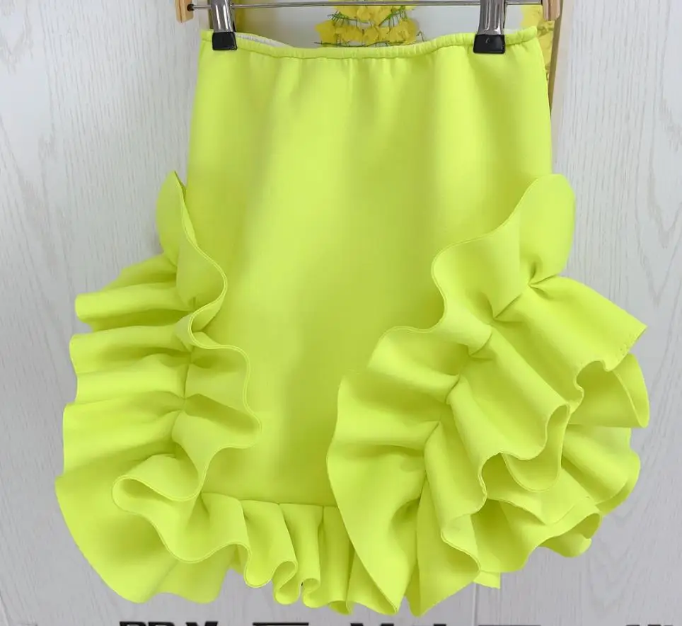 3Y-adlut Children's Princess Dress Spring/Summer New Fashion Girls' Pleated Skirt High Waist Short Skirt