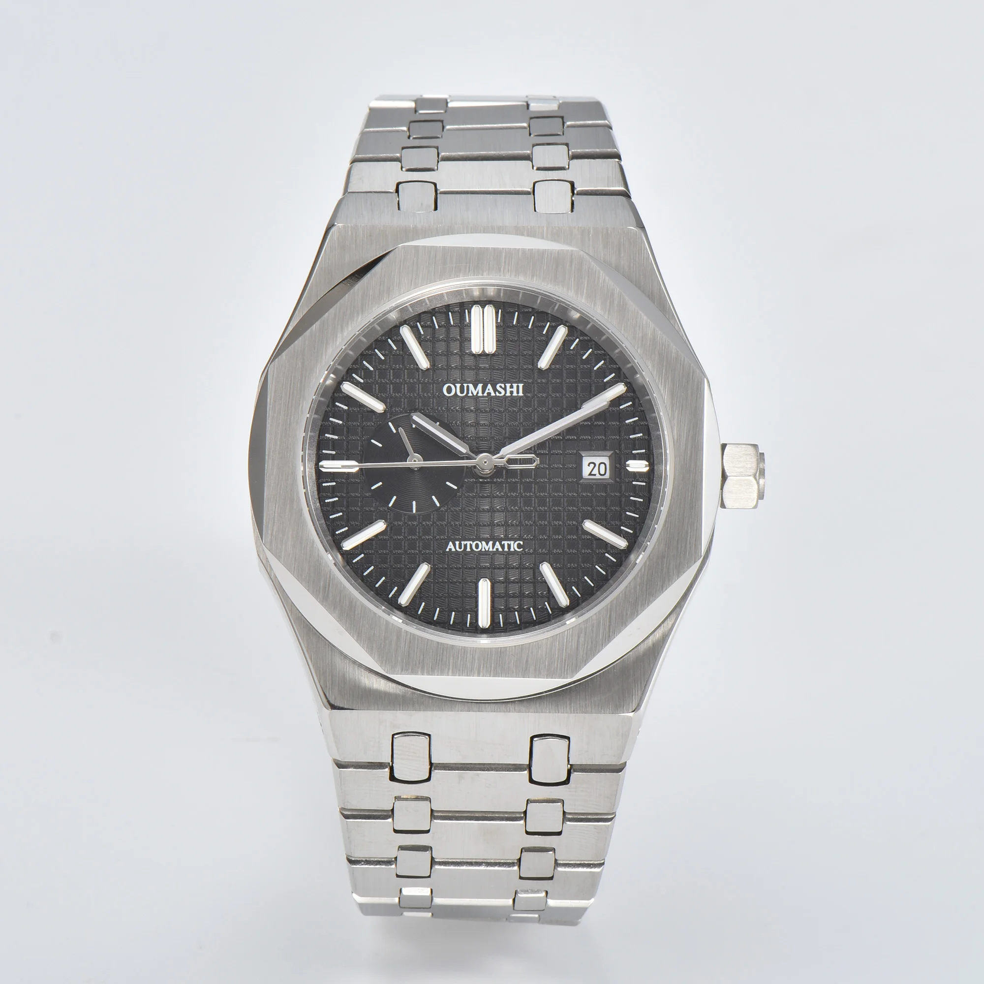 Miyota8217 Fully Automatic Mechanical Movement Watch 42mm Stainless Steel Case Sapphire Glass Waterproof Men's Watch