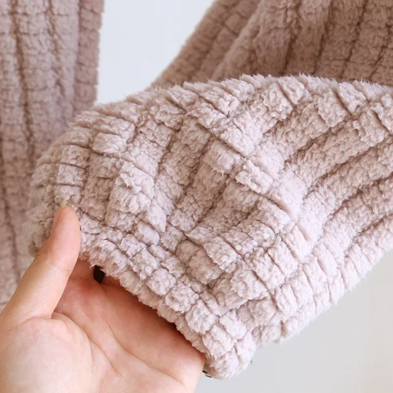 2023 neue Herbst/Winter Pyjama Set Paar Flanell Langarm Hosen Zwei Stück Korallen Fleece Hause Pelz für männer und Frauen