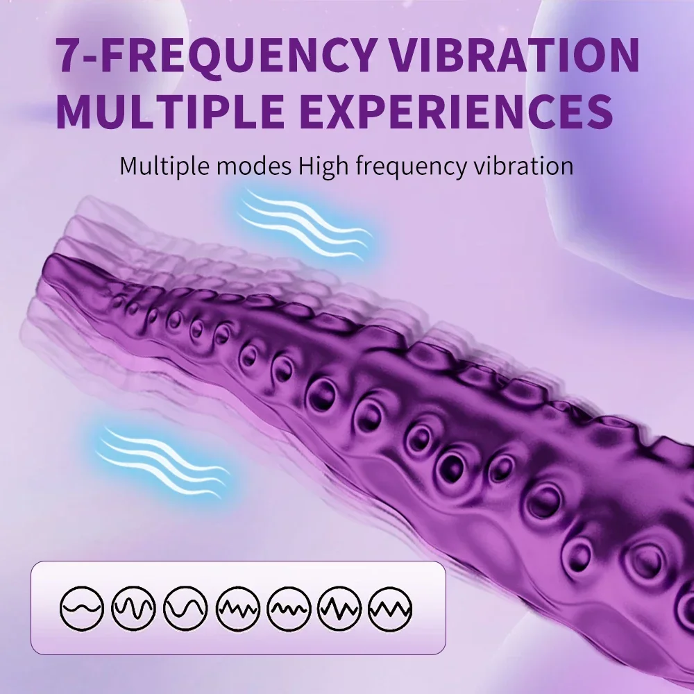 Realistic Octopus G-Spot Vibrator 7 Modes Adult Sex Toy for Women Anal Vagina Stimulation Vibrating Monster Dildos