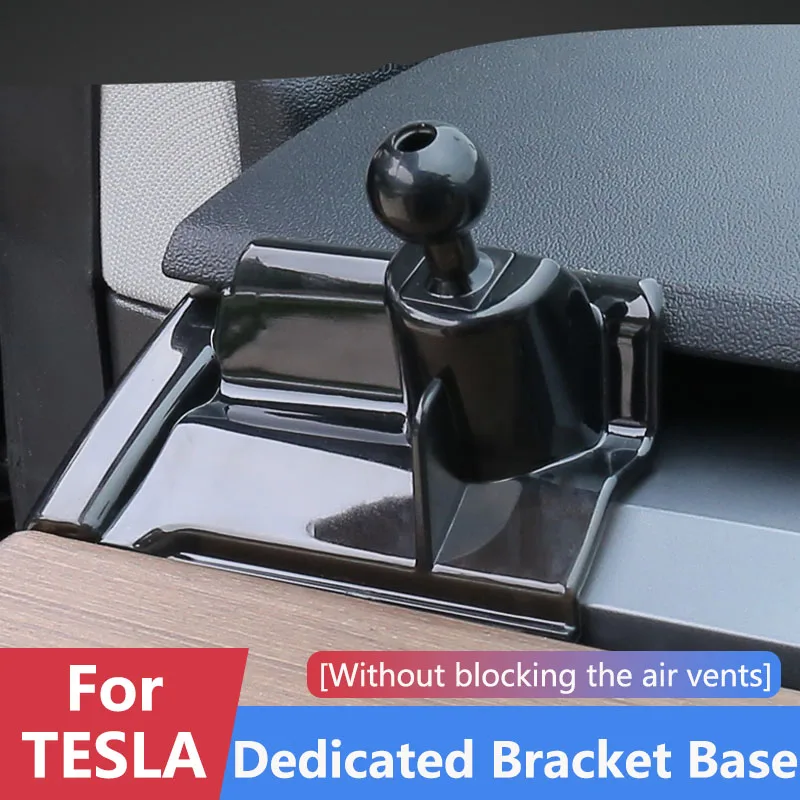 Suporte de Telefone para Carro, Base de Montagem Dedicada para Celular, Compatível com Tesla Model 3, Model Y, Model X, Model S