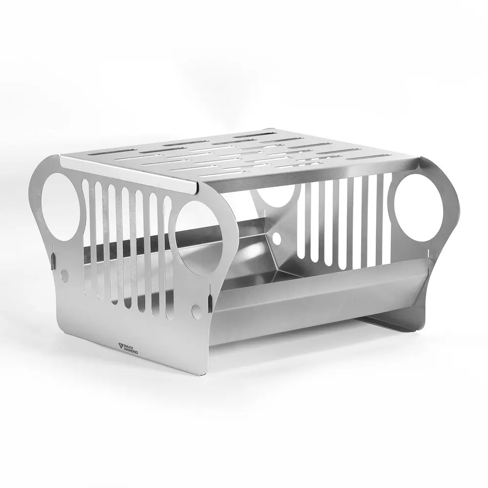 Inox Barbecue 36x35Cm-Camping-Trails and Adventures Jeep