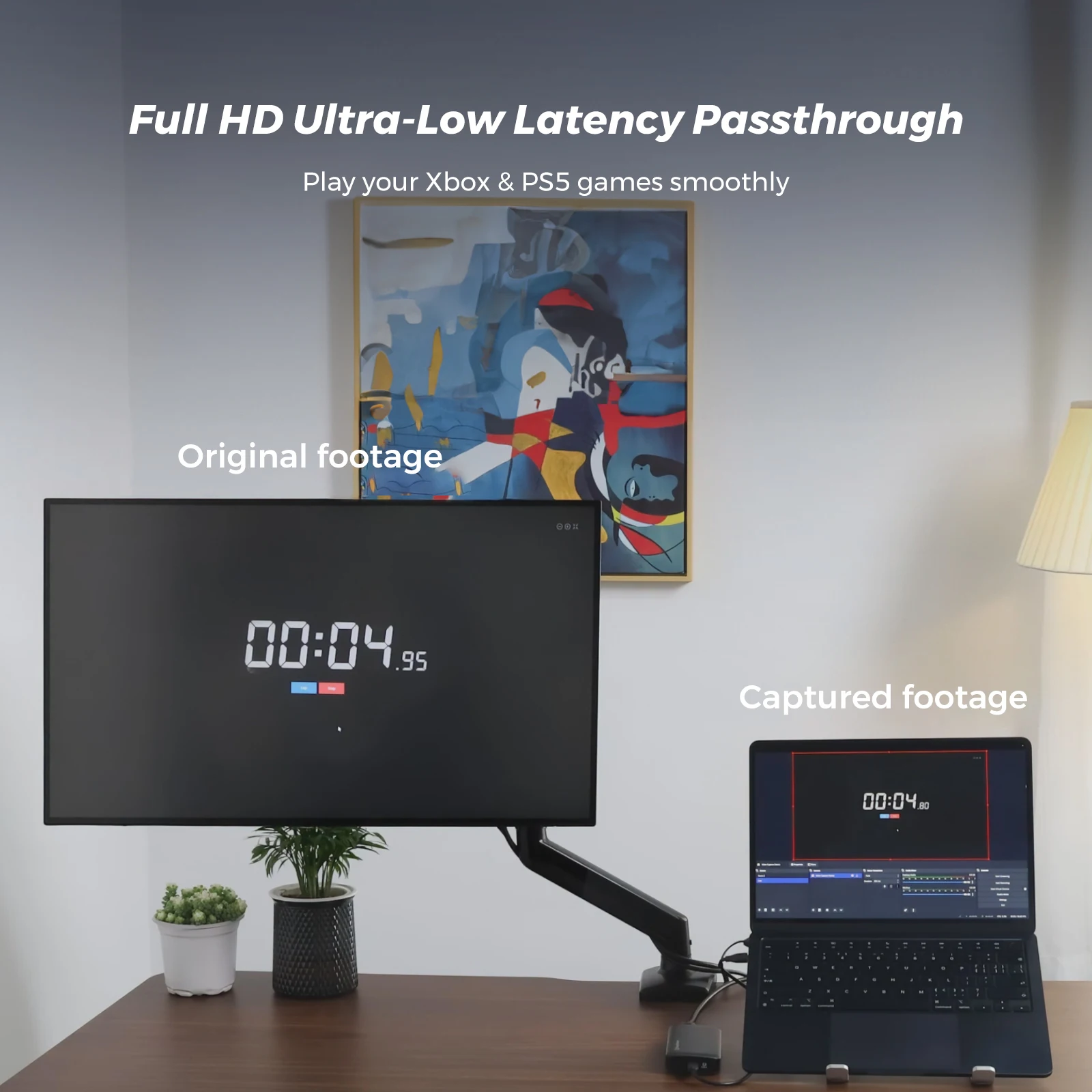 Placa de captura NearStream Premium Ultra Low Latency 4K60 USB 3.1 para xbox, ps5, switch e câmera DSLR