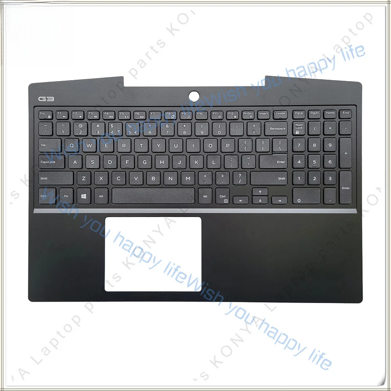 

L... New For Dell G3 15 3590 Series Laptop Palmrest Upper Cover With Keyboard Kit