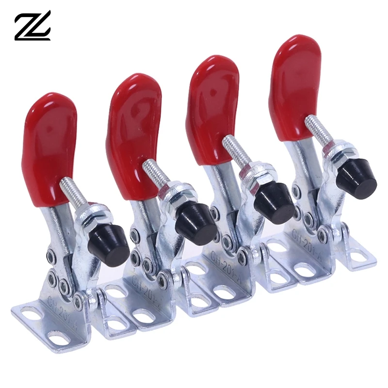 GH-201 Horizontal Toggle Clamp Quick-Release Toggle Clamps 27KG Vertical Toggle Clamp Hand Clip Tool clamps for woodworking