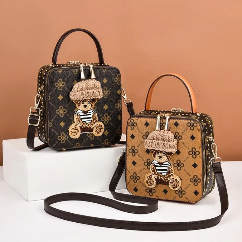 

Women's Leather Handbag Elegant And Chic Crossbody Style With Multiple Pockets Luxury Brand Famous Designer