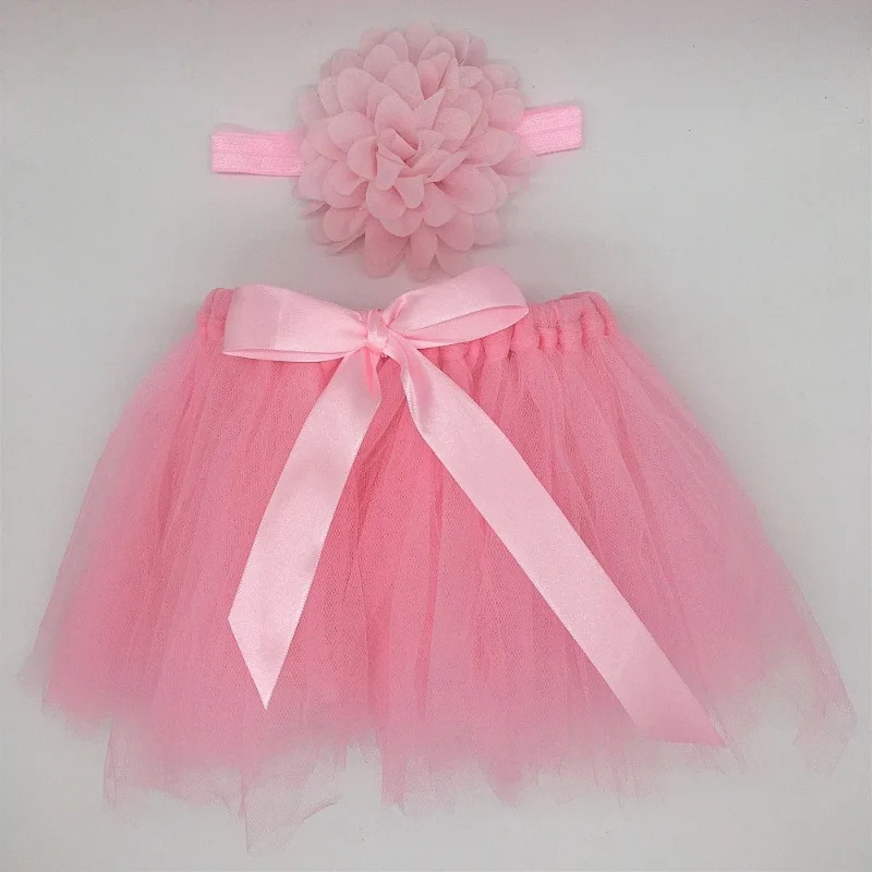 2024 NEW Newborn Fluffy Skirt Newborn Photography Prop Infant Costume Outfit Princess Skirt Headband Baby Photography Clothing