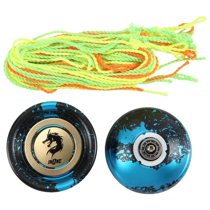 B05C-Professional Butterfly Yoyo Alloy Responsive Yoyo 10 Ball Bearing Yoyo For Advanced Player With 10 Strings