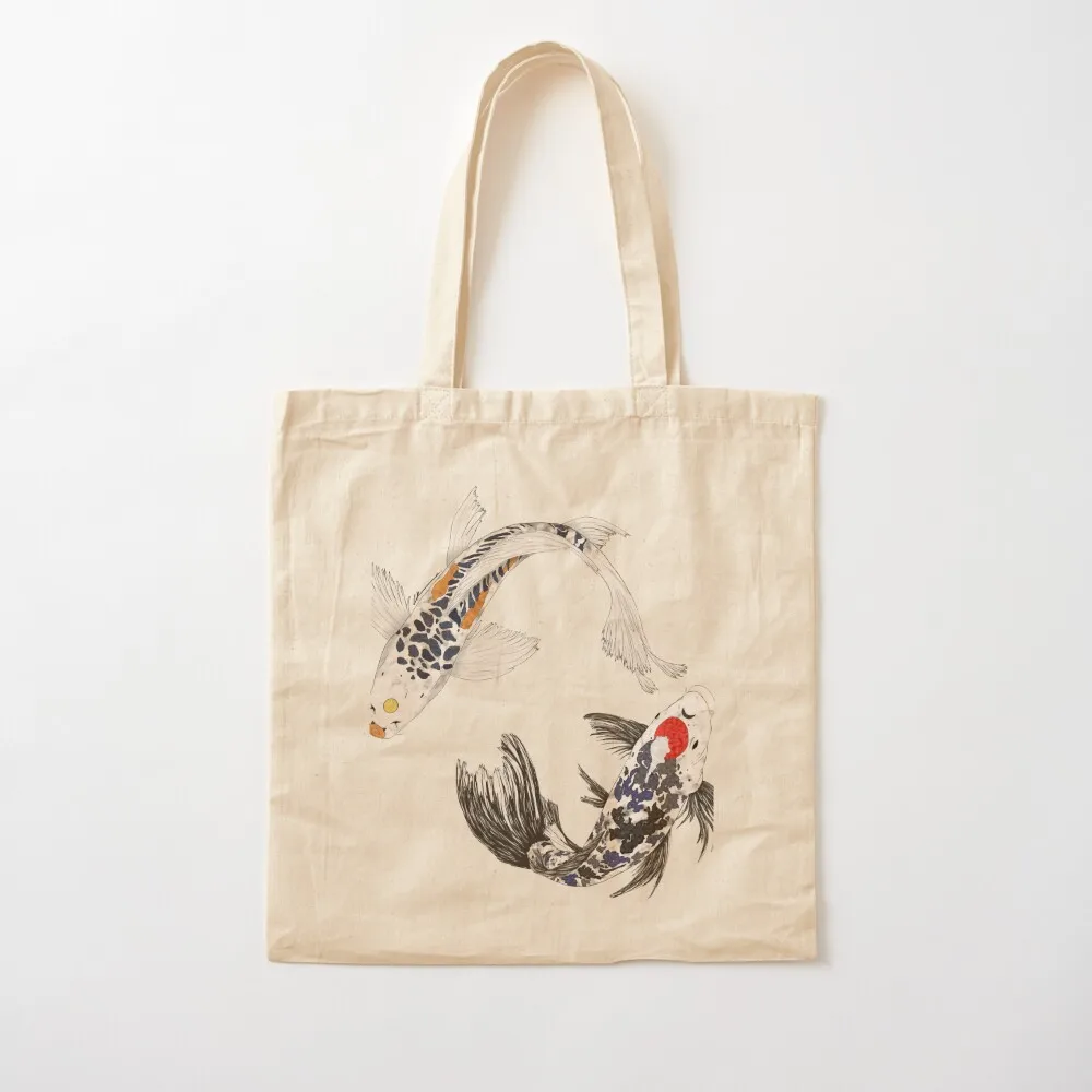SNS- Koi Fish Tote Bag cute tote bag shopping bag logo tote bags cloth bags bags luxury women