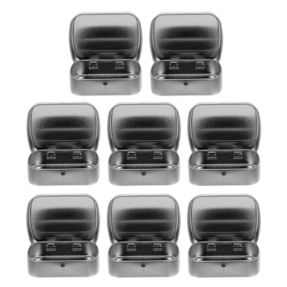 

8pcs Rectangular Tinplate Storage Boxes Empty Candy Tins For Chocolate Jewelry Party Favors Reusable Metal Tin Box With Lid