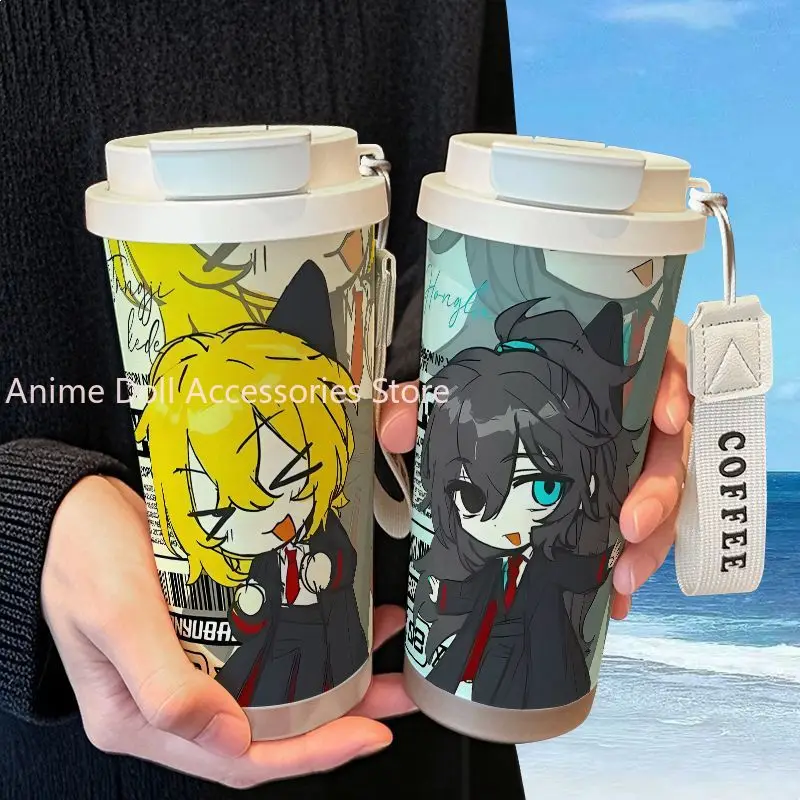 Taza de agua de Anime de 520ml, botella de agua de viaje Don Quijote de Limbus Company, botella para beber de gran capacidad para deportes físicos