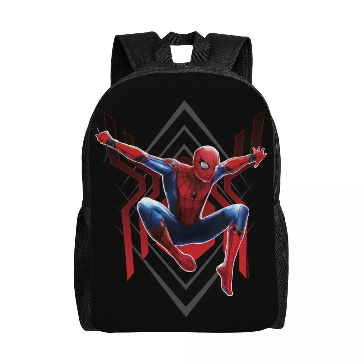 Benutzerdefinierter Spiderman Spider Jump Rucksack für Männer und Frauen, Schule, College, Studenten, Büchertasche, passend für 15-Zoll-Laptoptaschen