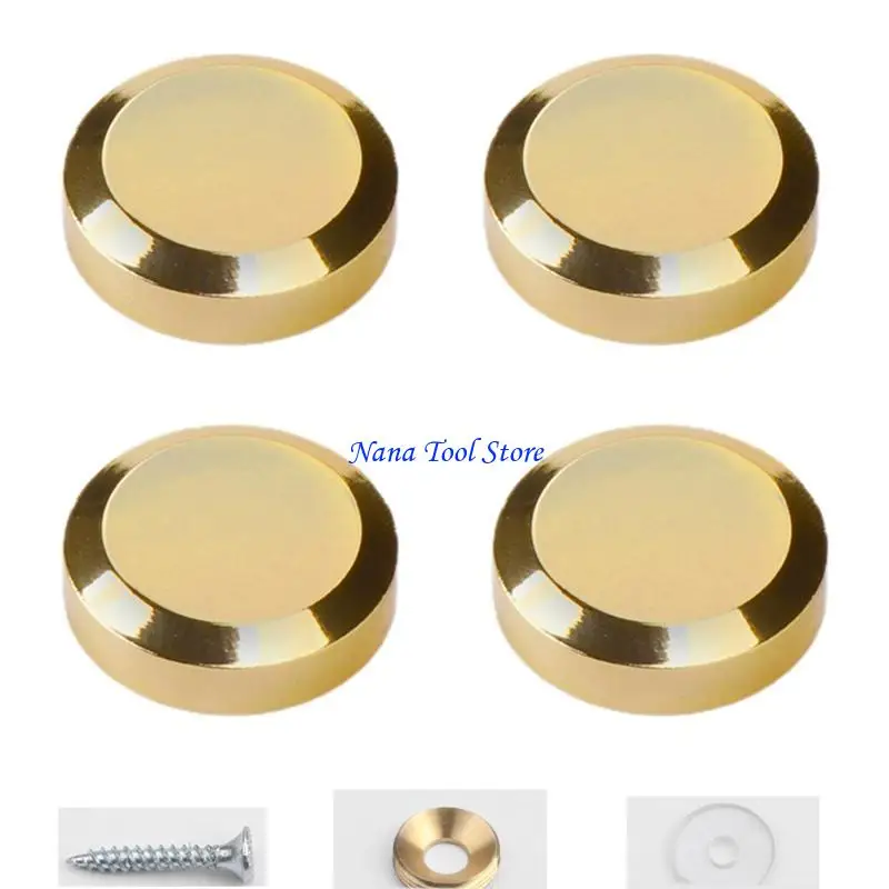 31GJ Mirror Fasteners Screws Cap Advertising Glass Cover Brass Washer Ornament