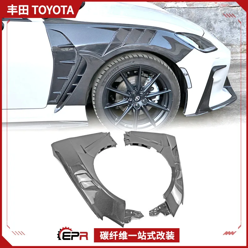 

Подходит для Toyota GR86, новая модификация переднего крыла BRZ ZN8 из углеродного волокна EPA2, песчаная доска с открытым отверстием