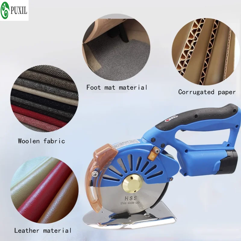 Cutting Machine Electric Circular Knife Electric Scissors Adjustable Speed Manual Push Cutting Automatic Cloth Cutting Machine b