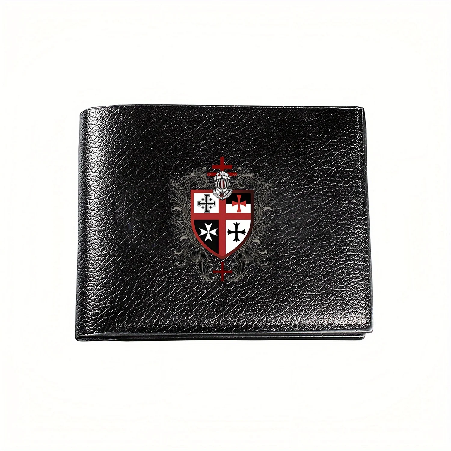 Medieval Knight Crest Shield Emblem Wallet Business Mens Casual Elegant Simple Practical Quality Wallet Stylish Printing Graphic