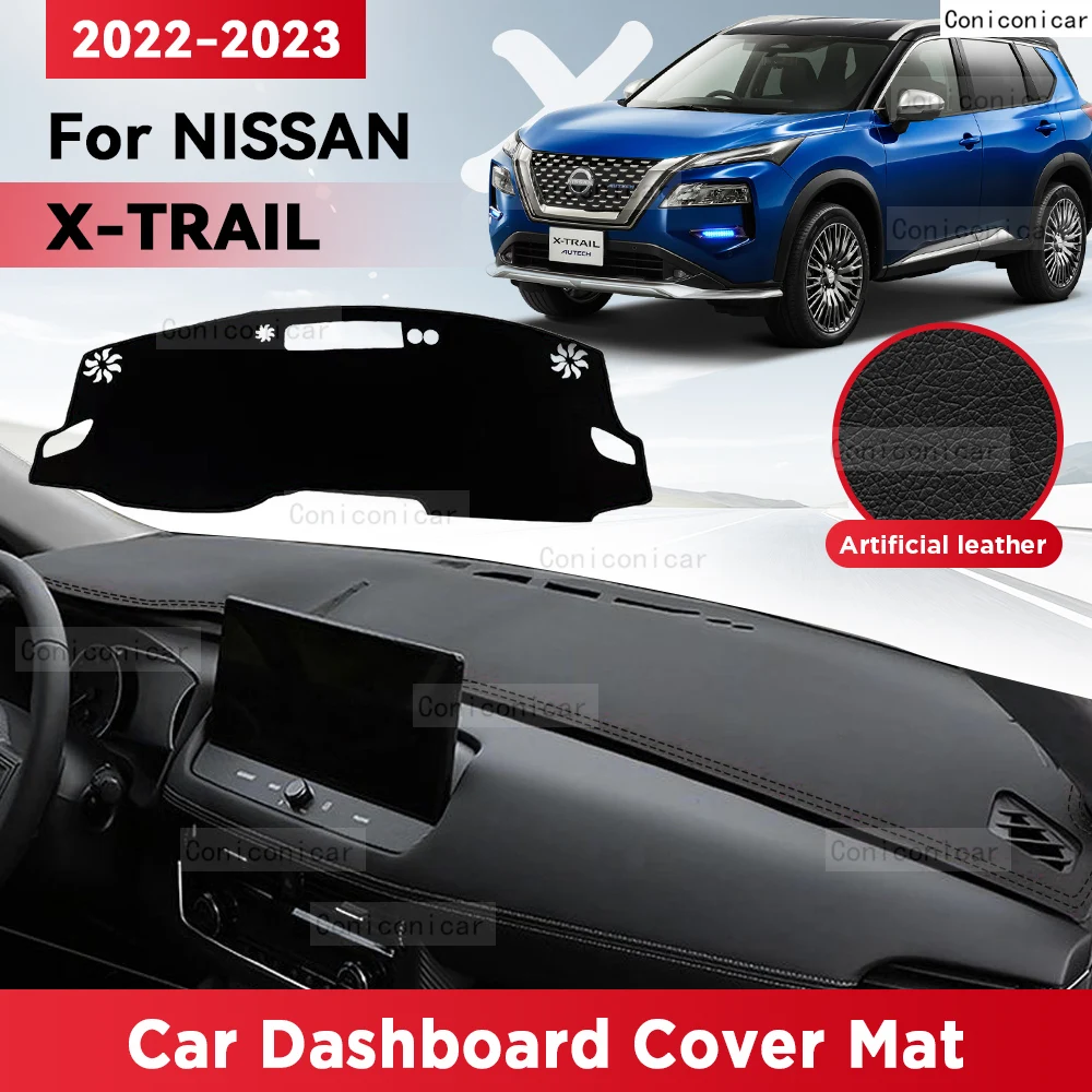 For NISSAN X-TRAIL 2022 2023 T33 Car Dashboard Cover Mat Sun Shade Pad Avoid Light Mat Instrument Carpet Protection Accessories