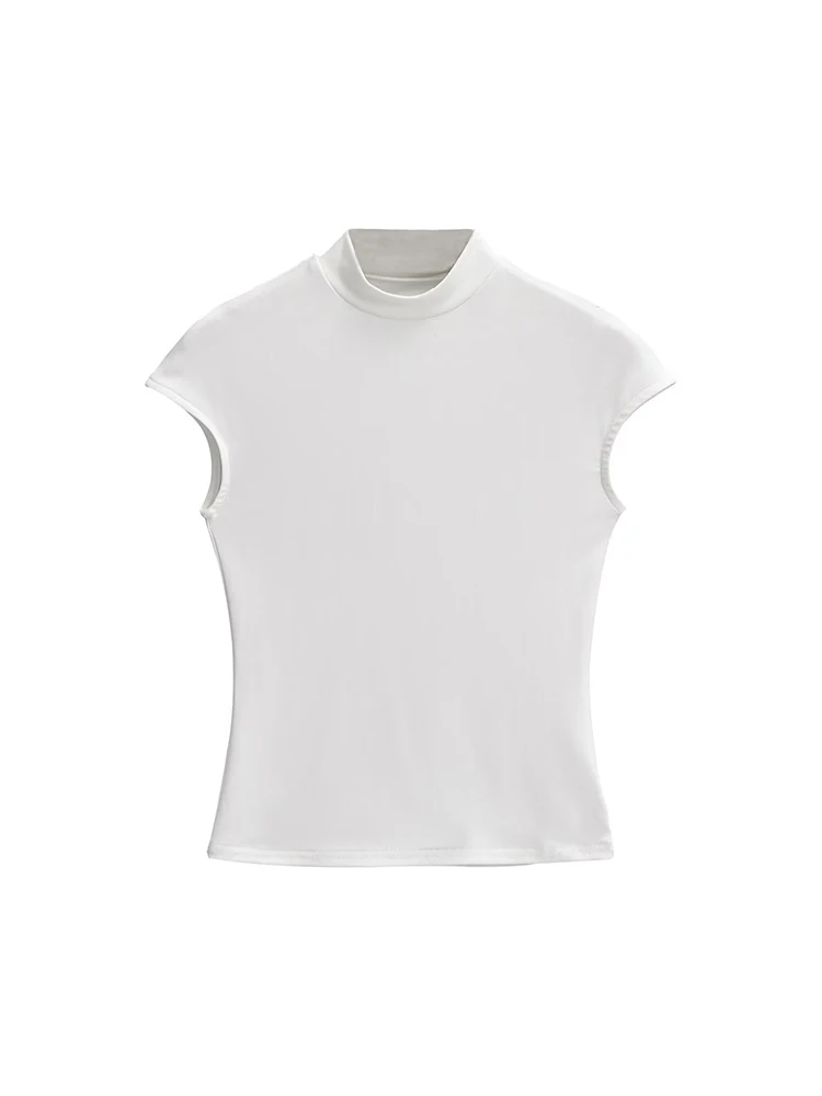 

Street Sle Slim Fit f Футболка с высоким воротником ort Sve Женская весна-лето New Faion Base Layer ort Hot Girl BM Top