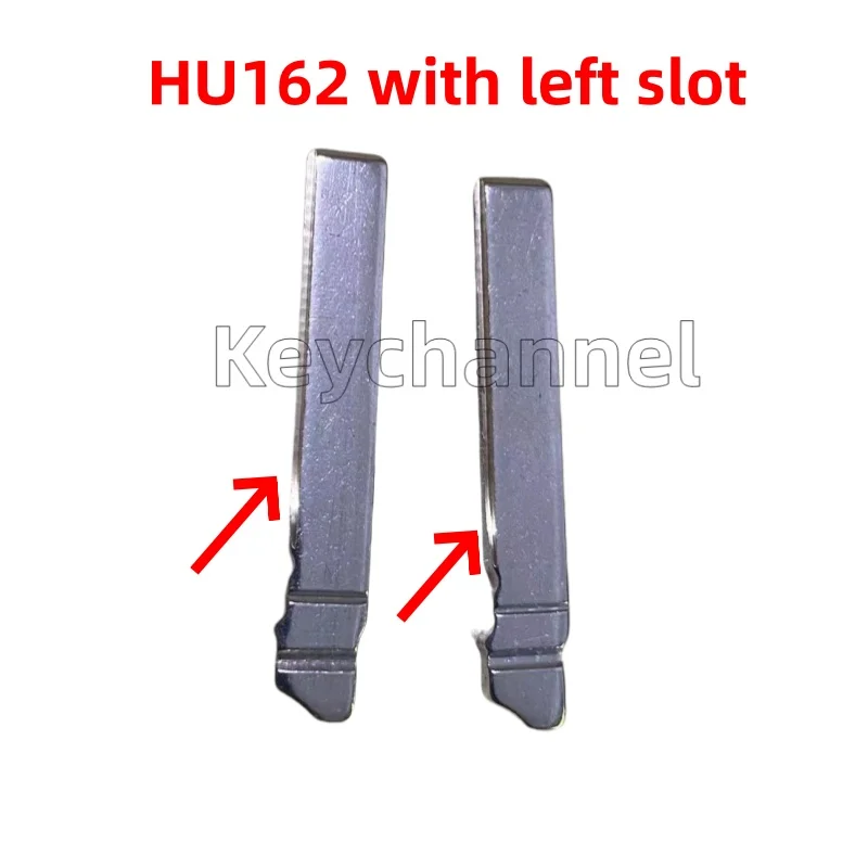 Keychannel 10pcc HU162t lama chiave a distanza per auto originale Flip Blank HU162 lama laterale sinistra per Golf Jetta Seat Skoda MQB Key Blade